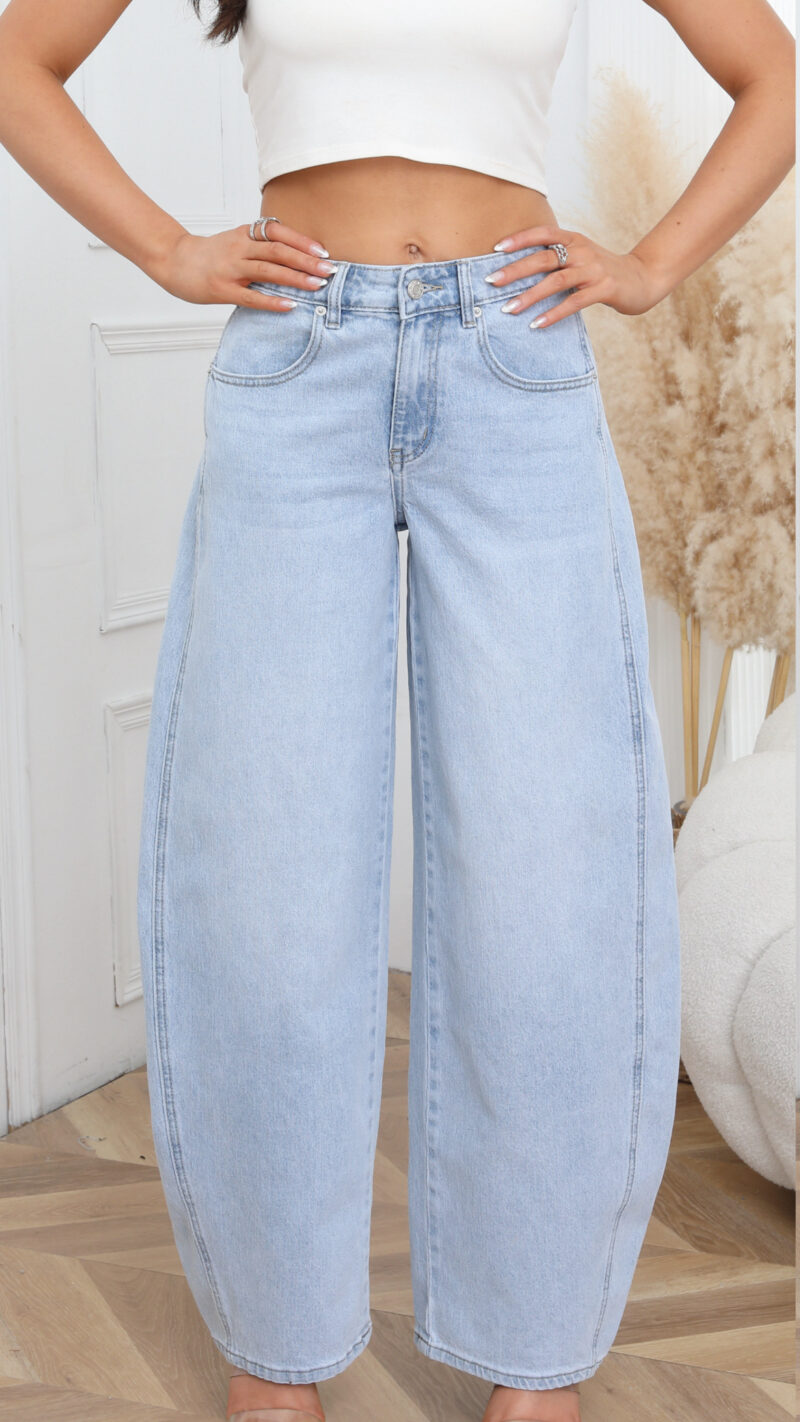 jeans loose ballon mid rise brina bleu clair 01