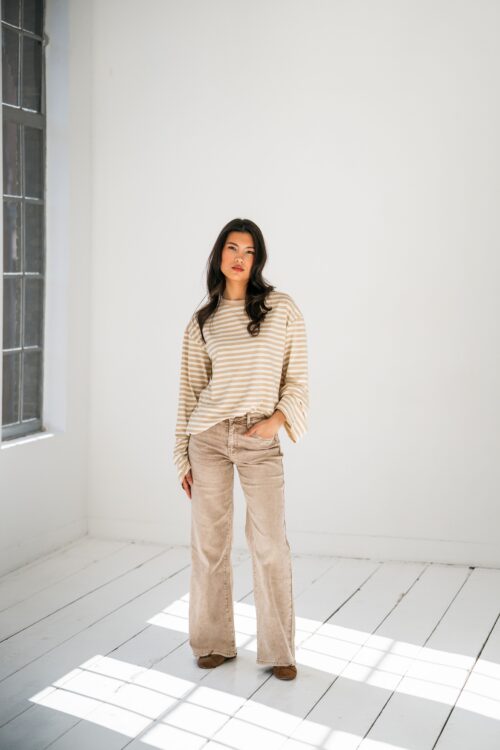 Home 1 Jeans straight - RD - Beige délavé