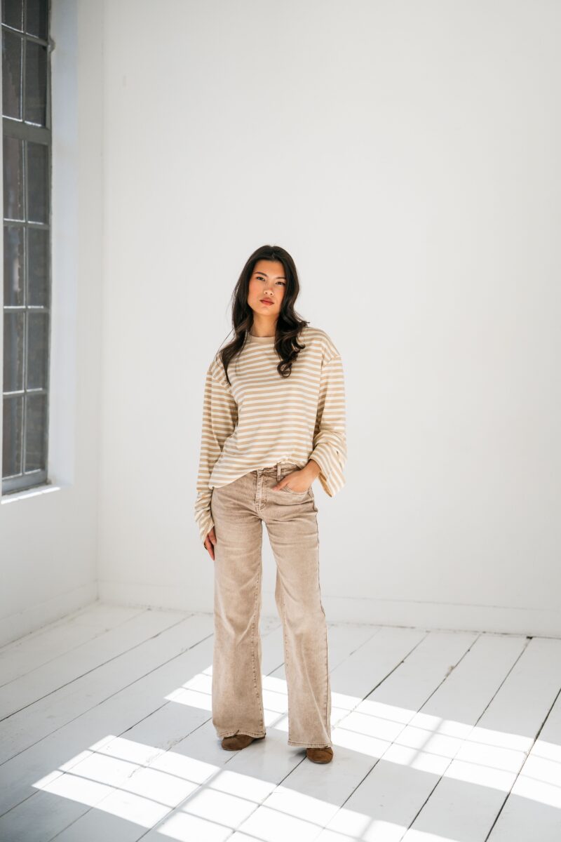 jeans straight rd beige delave 01