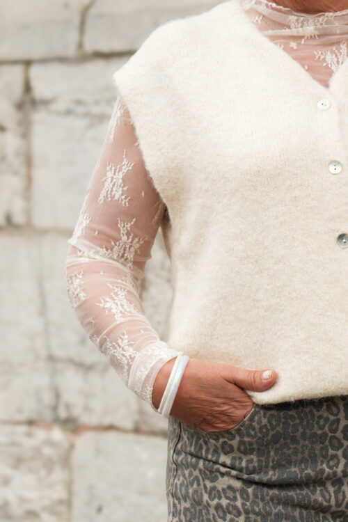 Top en dentelle - Jenny - Ecru