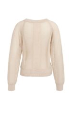 Pull en maille filer, manches raglan - YAYA - Cloud Creme White (9)