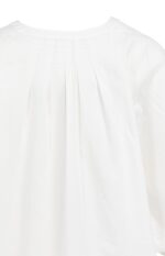Chemise manches chauve-souris courtes et finitions plissées - YAYA - Ivory White (8)