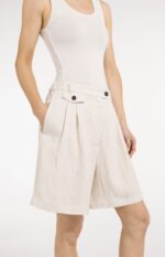 Short longueur bermuda - YAYA - Cloud Creme White (5)