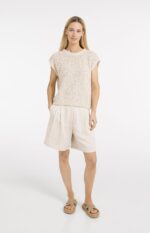 Short longueur bermuda - YAYA - Cloud Creme White (9)