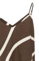 Débardeur imprimé à col V - YAYA - Chocolate Martini Brown Dessin (9)