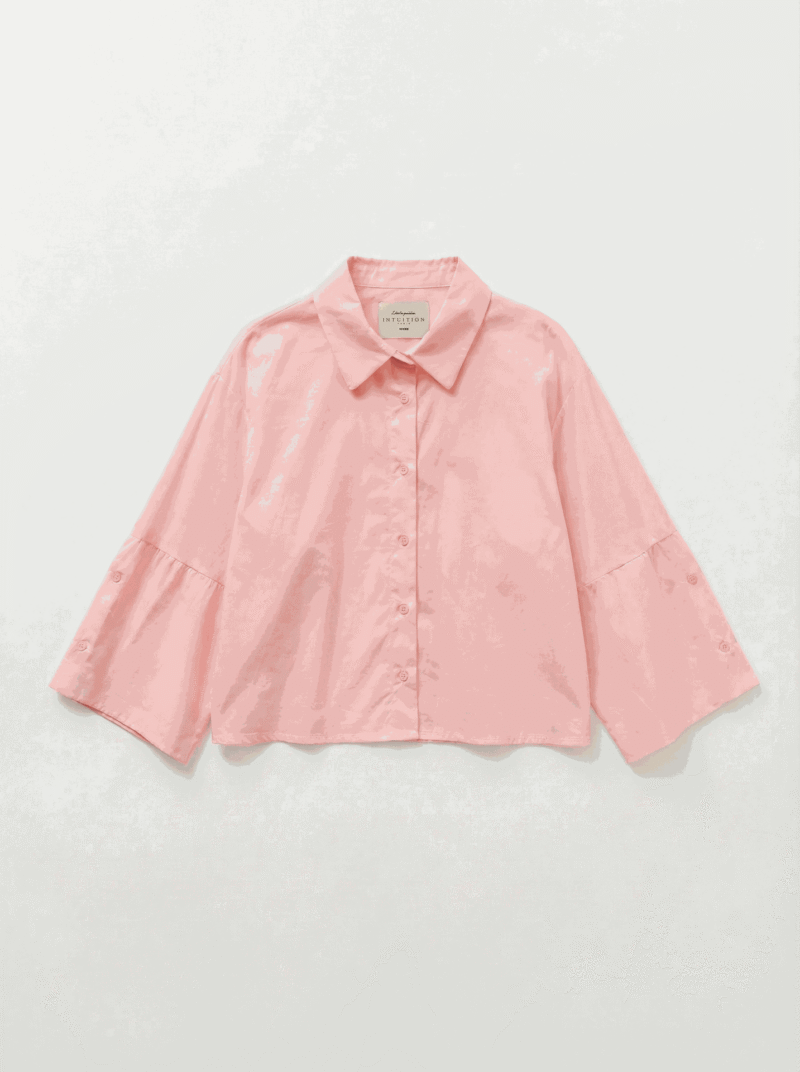 Chemise ample manches 34 rose Dame 19311 2 2