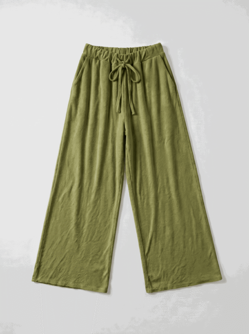 Pantalon éponge - Vert olive