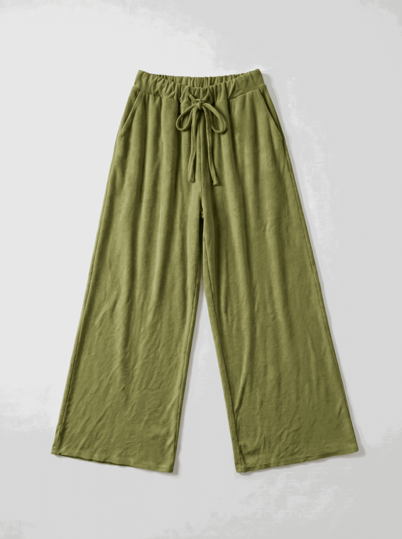 Pantalon éponge - Vert olive