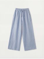 Pantalon en lin - Bleu ciel