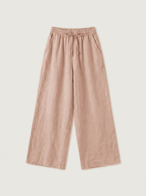Pantalon en lin - Vieux rose