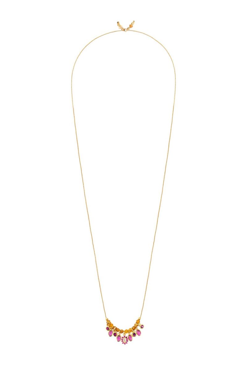 Collier - Kharmari - Dori - Couleurs au Choix (Rose 001) (2)