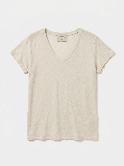 T-shirt en lin - Ecru