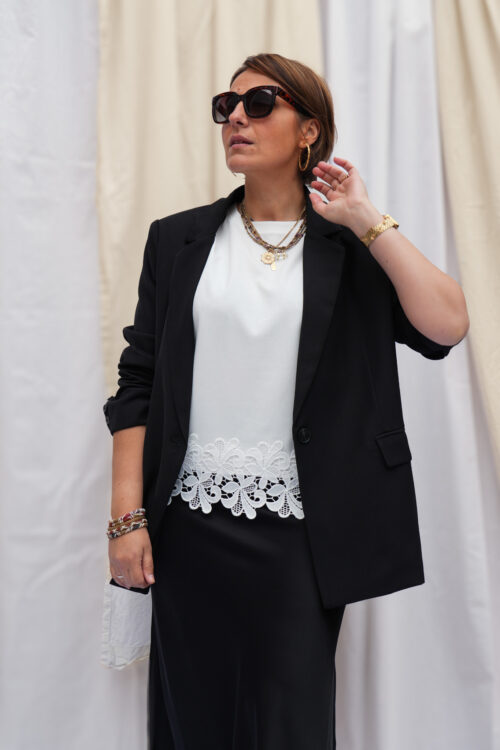 Home 14 Blazer oversized - Sam - Noir