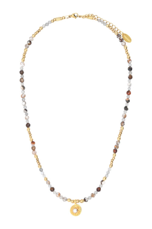 Collier - Kharmari - Noa - Agate nacre