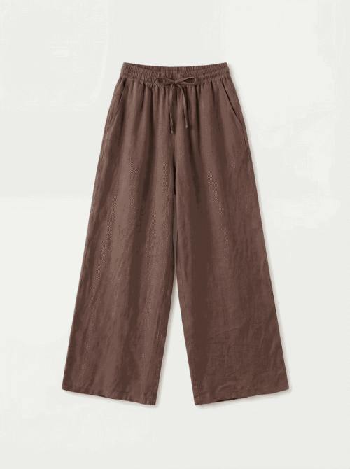 Pantalon en lin - Moka