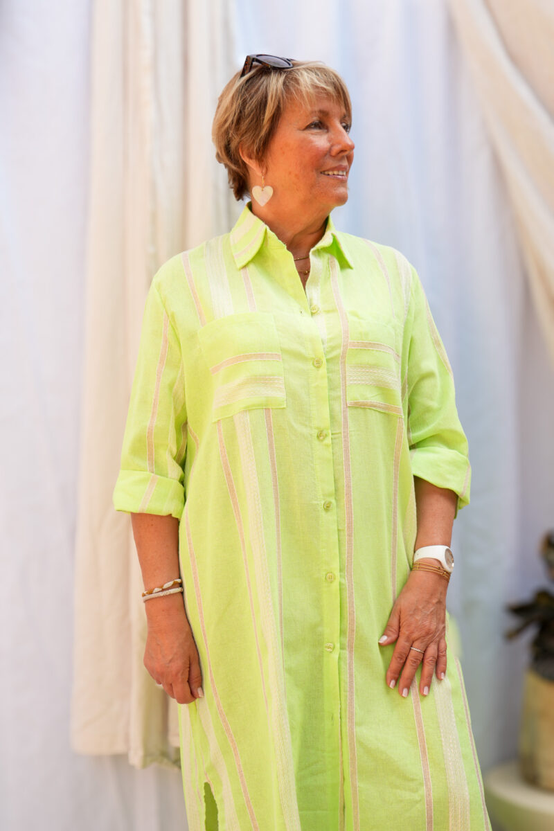 robe chemise longue mathilde vert clair 04
