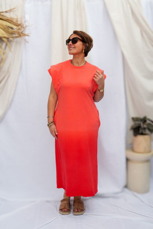 Home 5 Robe longue - Corail