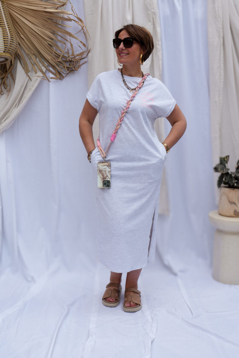 robe longue t shirt berengere gris 06