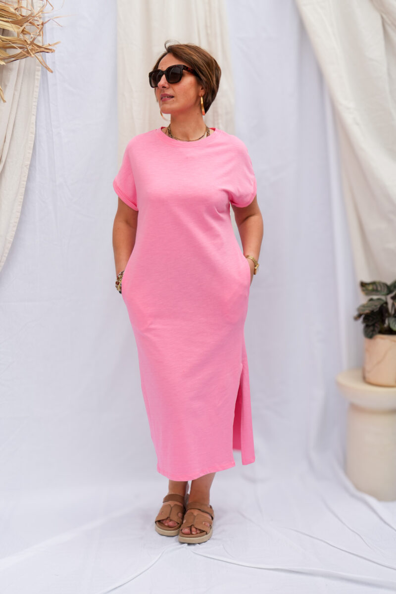 robe-longue-t-shirt-leslie-fuchsia_04 robe longue t shirt leslie fuchsia 04