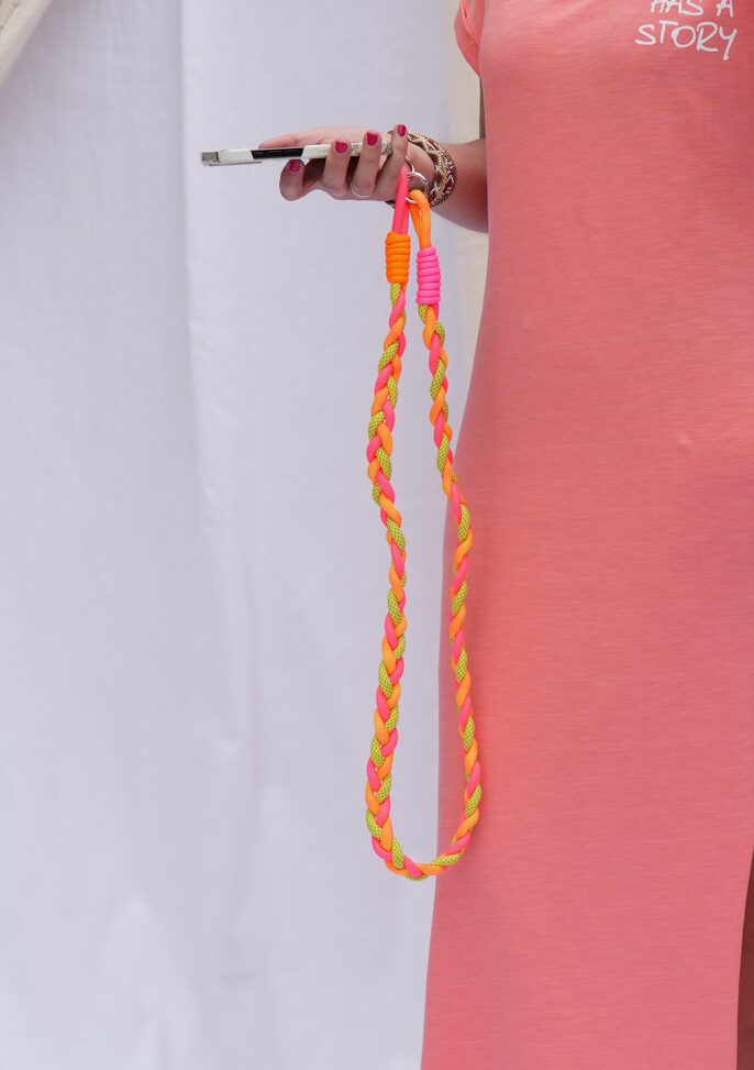 sangle de telephone en corde tresse bicolore orange 02 e1778757591838