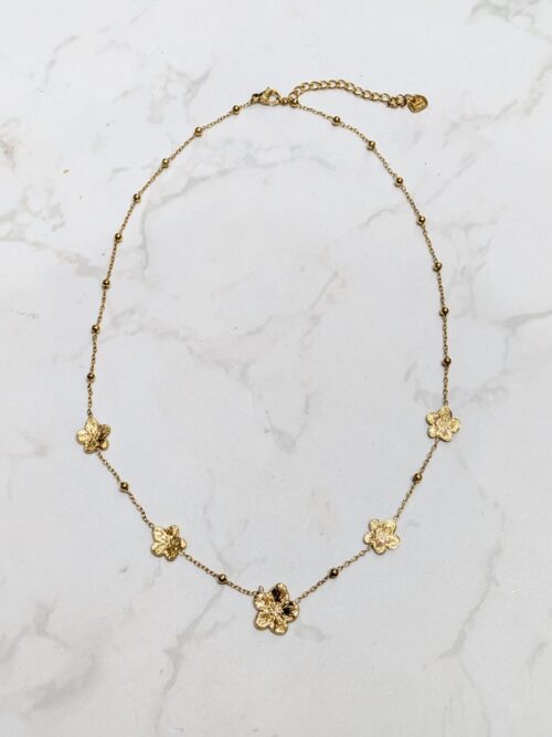 Collier en acier - Rosalia - Doré