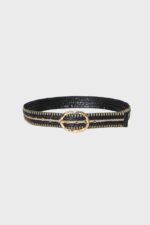 Ceinture en rafia tricolore - Noir Ceinture en rafia tricolore - Noir