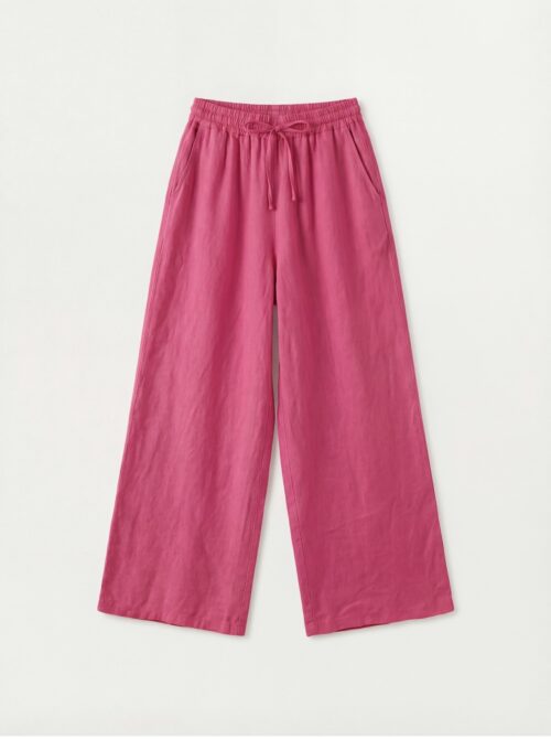 Pantalon en lin - Fuchsia