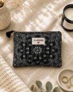 Pochette en coton - J'adore - Bandana Noir (copie)