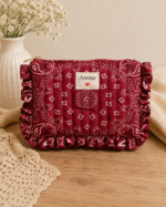 Pochette en coton - Amour - Bandana Bordeaux Pochette en coton - Amour - Bandana Bordeaux