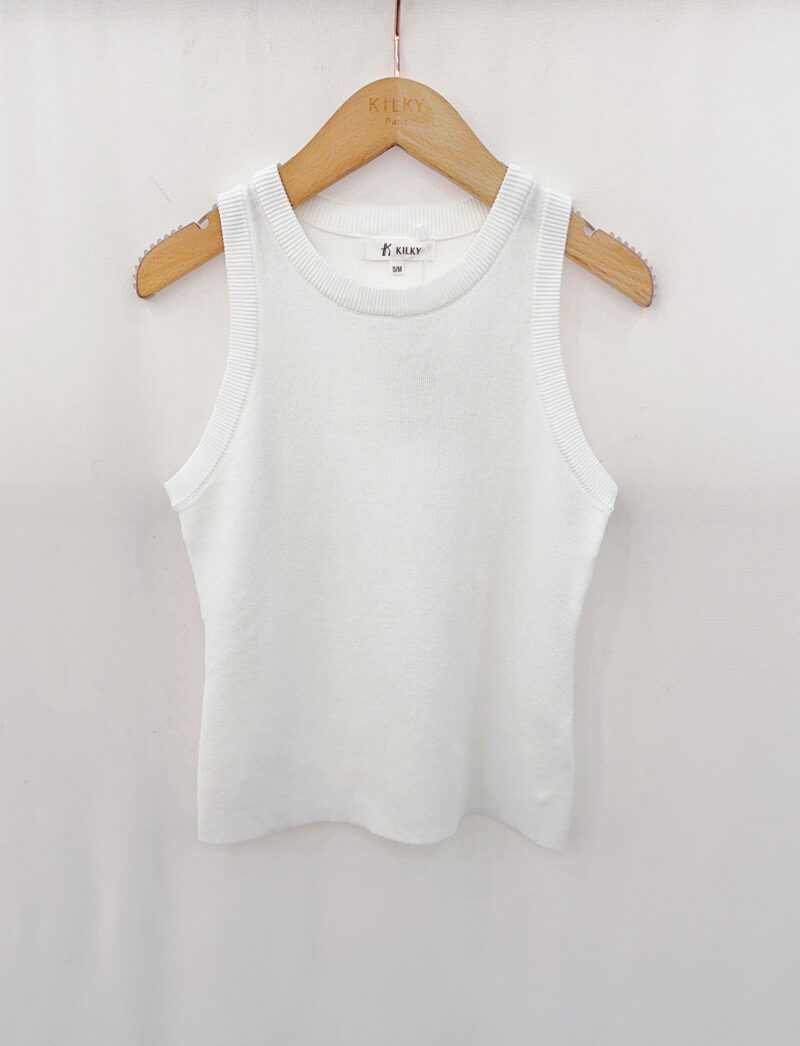 Top sans manche - Blanc
